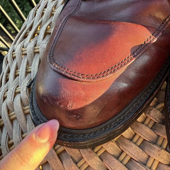 Allen Edmonds Brentwood Lace Up Leather Dress Shoes Men 9 D Men Burgundy Brown main image 15
